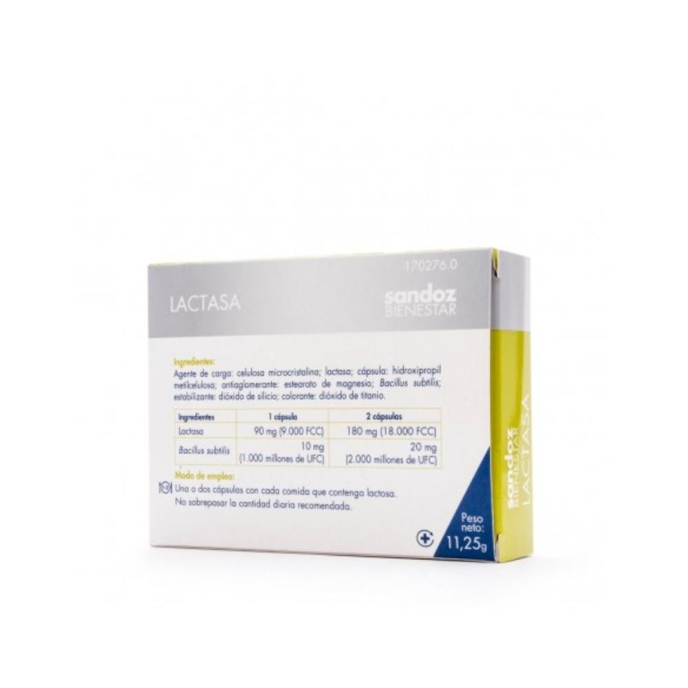 SANDOZ Bienestar Lactasa 30 Cápsulas-2