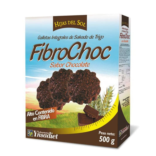 Hijas Del Sol Galletas Integrales de Salvado y Chocolate Fibrochoc 500 g-1