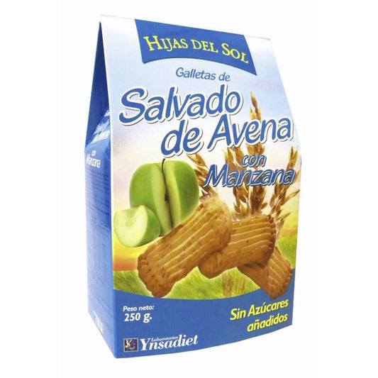 Hijas Del Sol Galletas de Salvado Avena con Manzana 250 g-1
