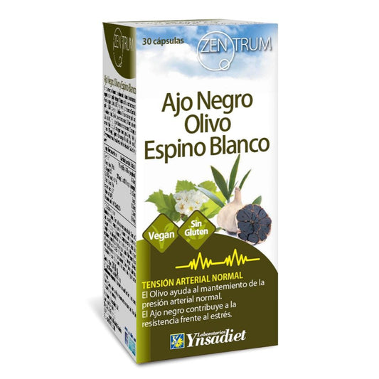 Zentrum Ajo Negro Espino Blanco Olivo 30 Cápsulas-1