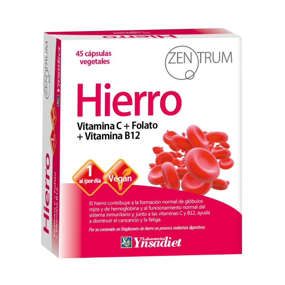 Zentrum Hierro 45 Cápsulas Vegetales-1