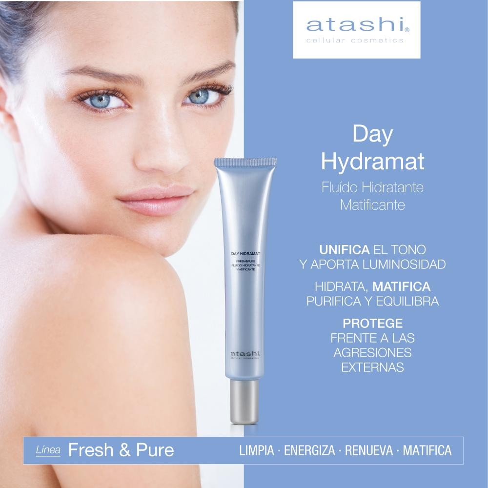 ATASHI Hidramat Day Hidratante Matificante Piel Mixta y Grasa 50 ml-3