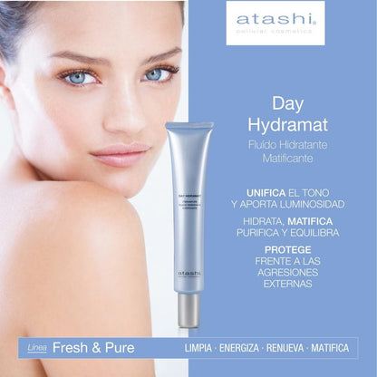 ATASHI Hidramat Day Hidratante Matificante Piel Mixta y Grasa 50 ml-3