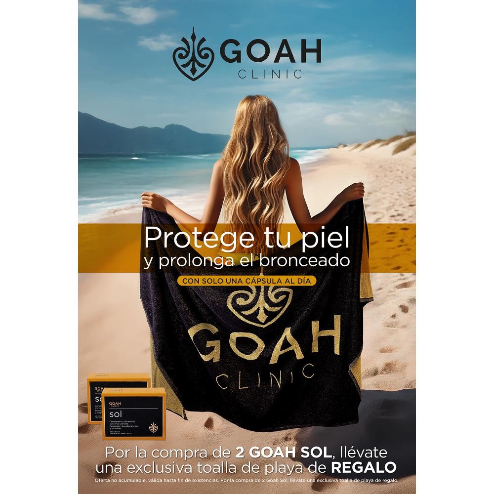 GOAH CLINIC Sol Duplo 2x60 cápsulas + Toalla REGALO-4