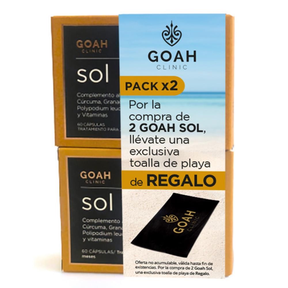 GOAH CLINIC Sol Duplo 2x60 cápsulas + Toalla REGALO-1