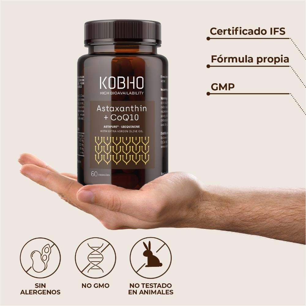 Kobho Labs Astaxantina + CoQ10 60 Cápsulas-11