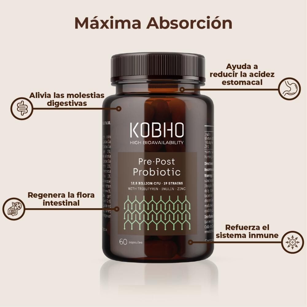 Kobho Labs Pre-Post Probiótico 60 Cápsulas-2