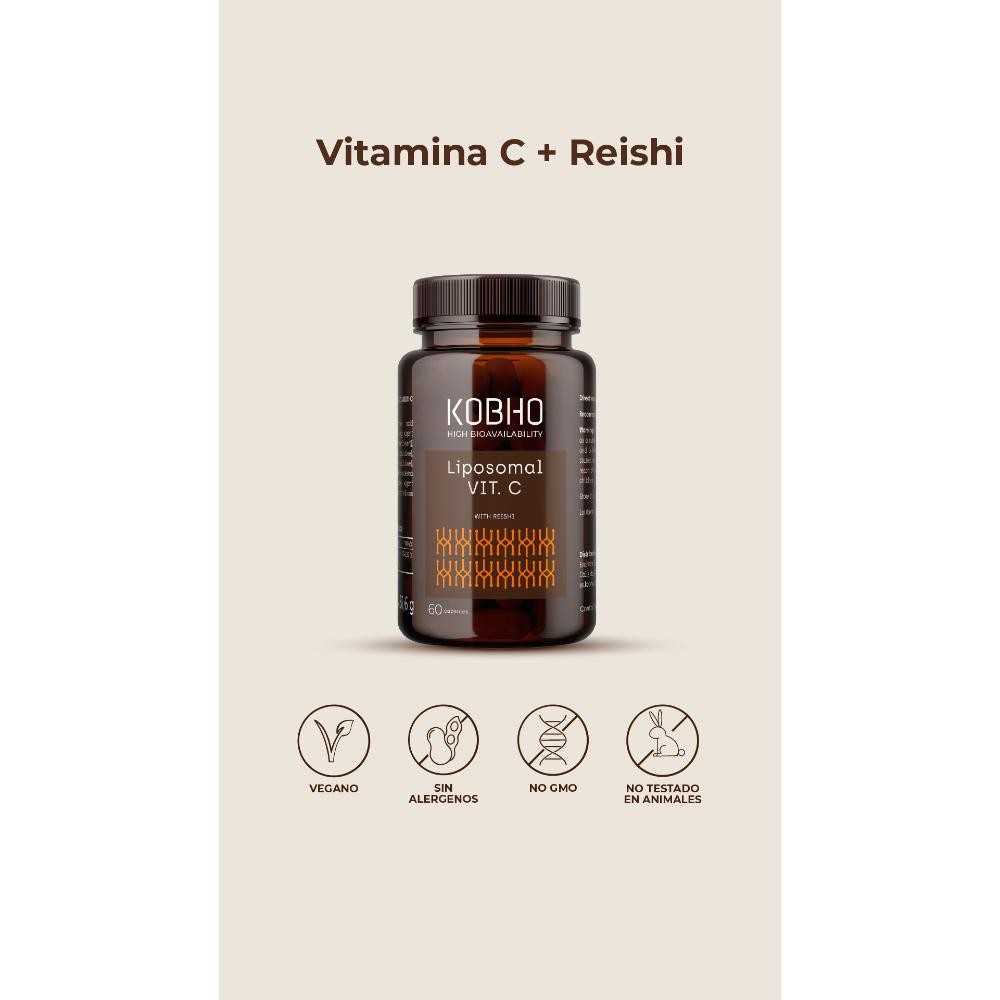 Kobho Labs Liposomal Vit. C 60 Cápsulas-5