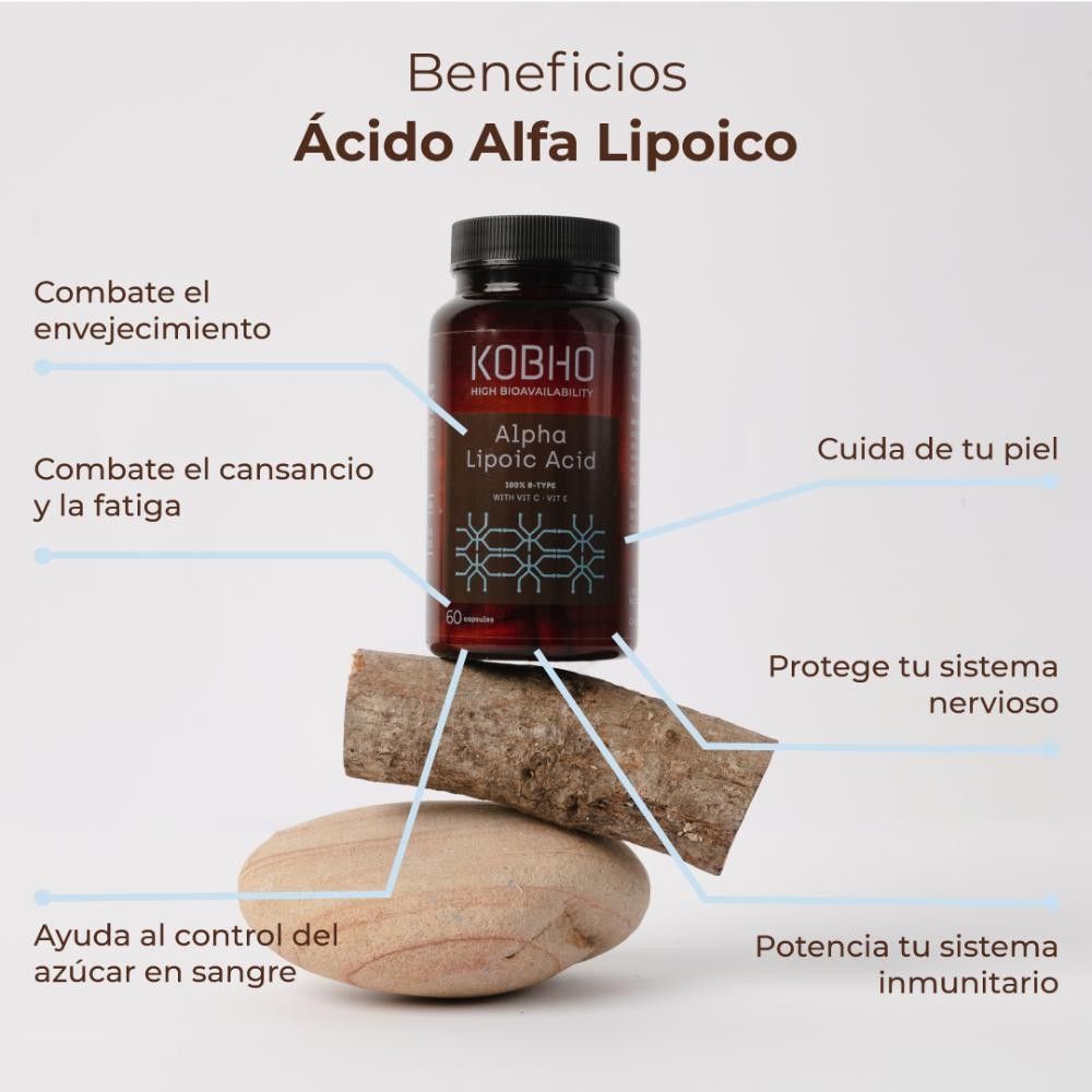 Kobho Labs Ácido Alfa-Lipoico 60 Cápsulas-2