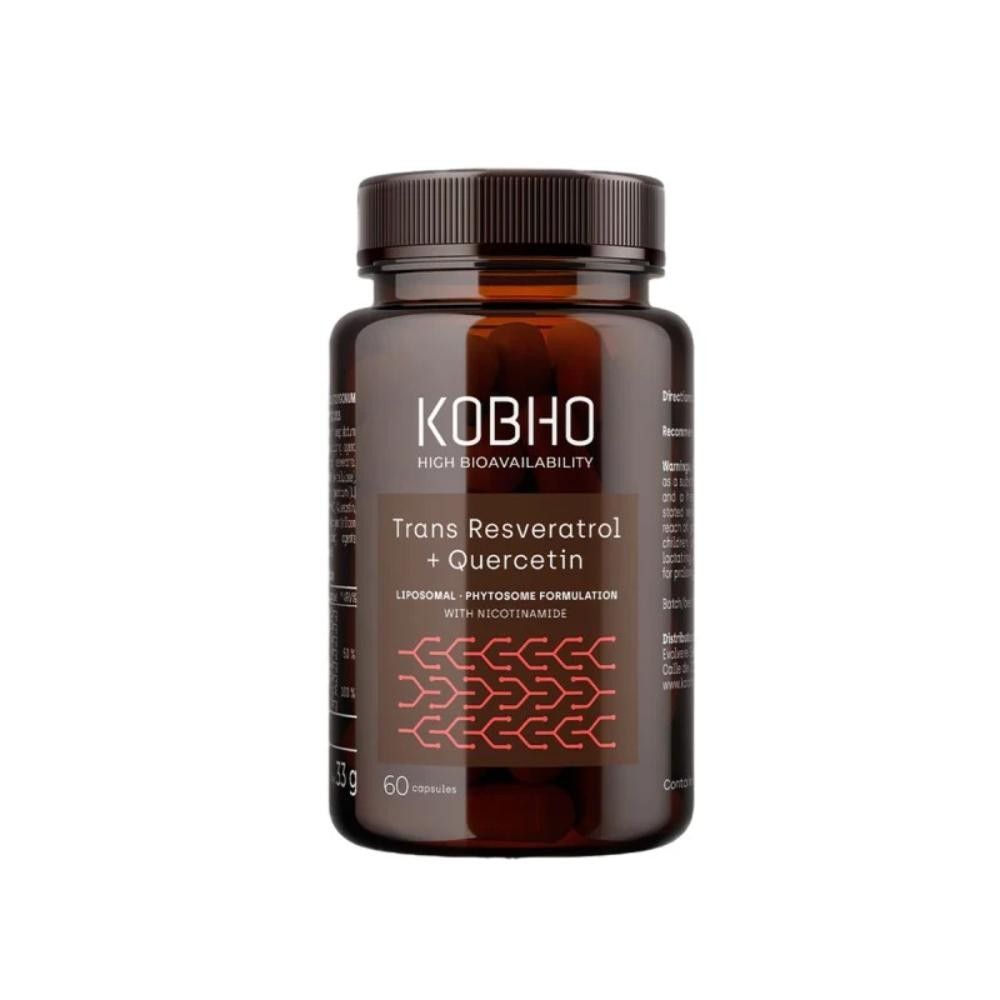 Kobho Labs Trans Resveratrol + Quercetina 60 Cápsulas-1