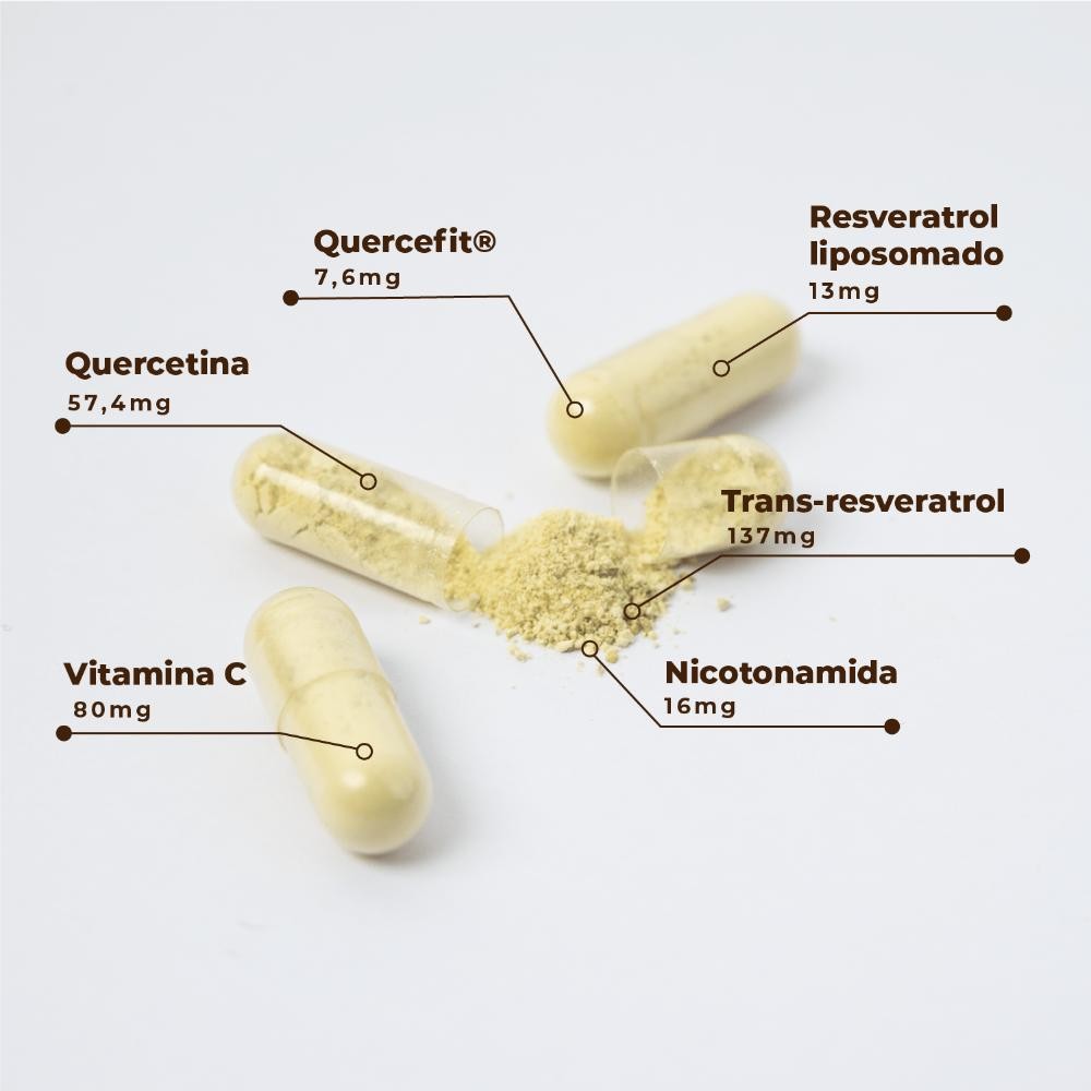 Kobho Labs Trans Resveratrol + Quercetina 60 Cápsulas-8