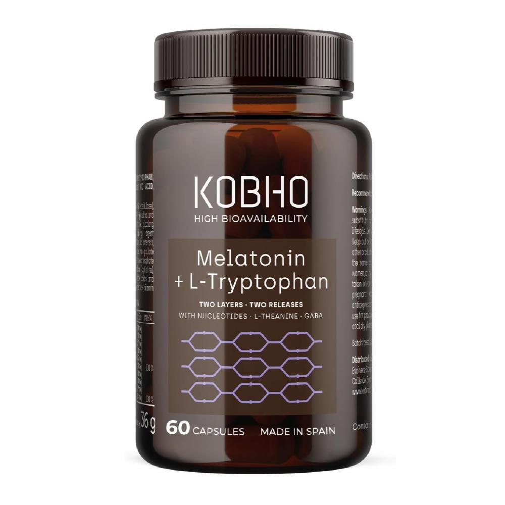 Kobho Labs Melatonina + L-Triptófano 60 Comprimidos-1