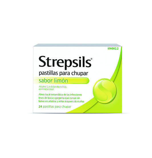 STREPSILS Limón sin Azúcar 24 Pastillas para chupar-1