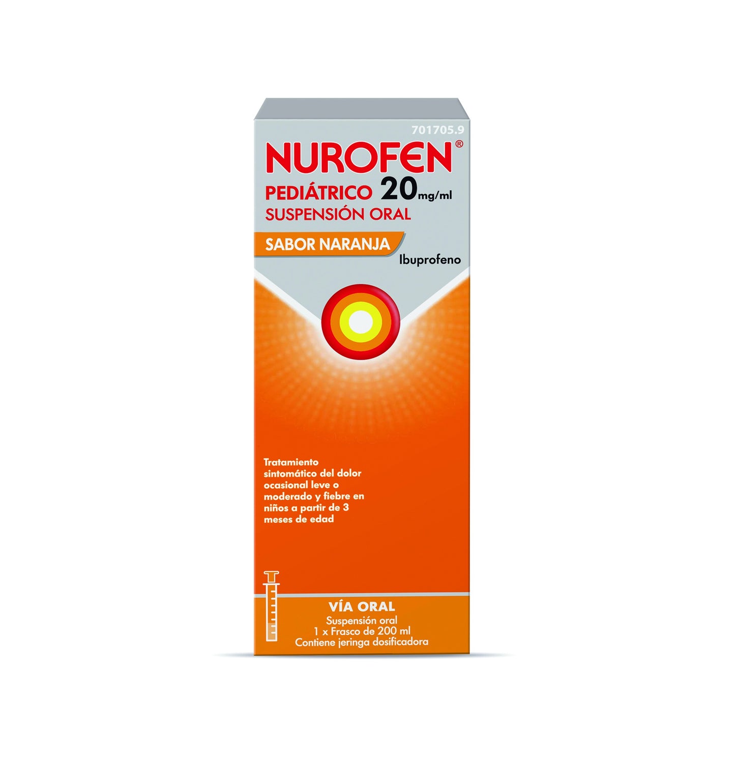 Nurofen Pediátrico 20MG/ML Naranja 200ML-1