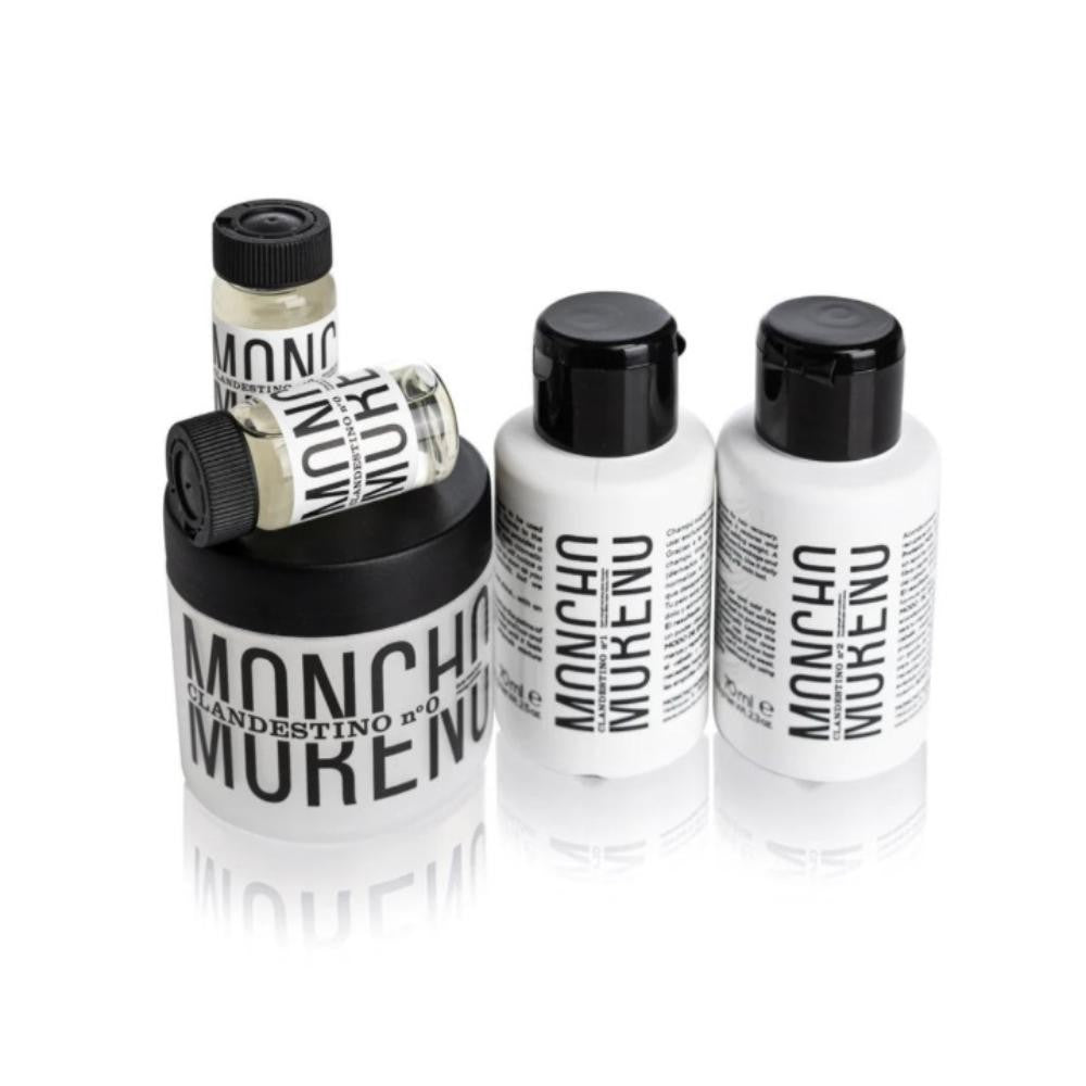 Moncho Moreno Pack Clandestino Profesional 2 Ampollas + Champú 70 ml + Acondicionador 70 ml-1