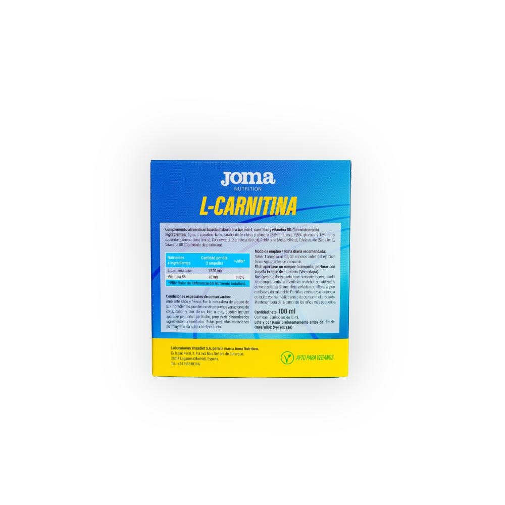 Joma Nutrition L-Carnitina Lima-Limón 10 Ampollas-4