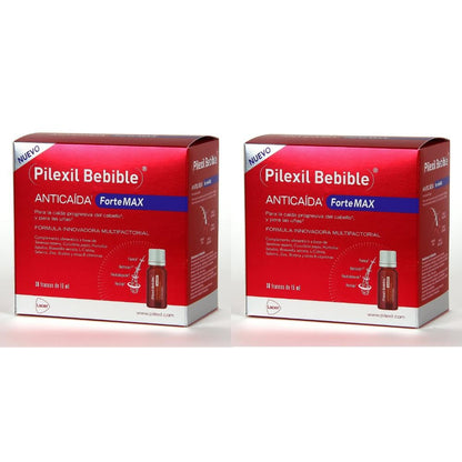 Pilexil Bebible Anticaída Forte Max Frascos Duplo 2x30x15 ml-1