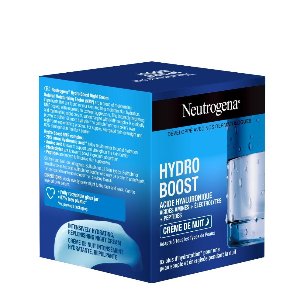 Neutrogena Hydro Boost Crema de Noche Hidratante 50ml-4