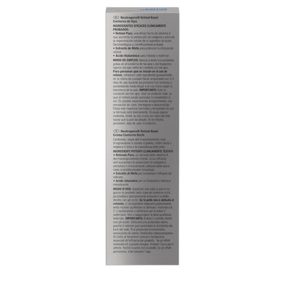 NEUTROGENA Retinol Boost Contorno de Ojos 0,02% Retinol Puro 15ml-15
