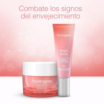 NEUTROGENA Pack Bright Boost Crema Gel 50ml+ Sérum Iluminador 30ml-3