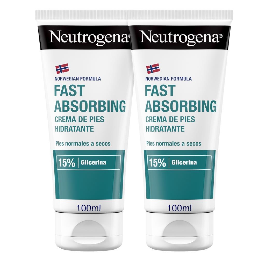 NEUTROGENA Crema Pies Absorción Inmediata DUPLO 2x100ml-1