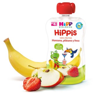 Hipp Biológico Bolsita Hippis Manzana, Plátano y Fresa 100gr-2
