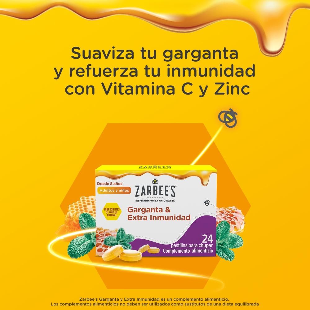 Zarbees Pastillas para Chupar Garganta 24 Comprimidos-2