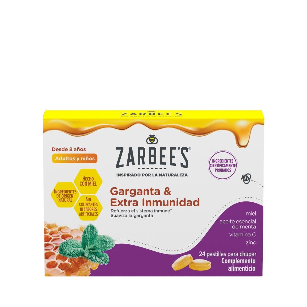 Zarbees Pastillas para Chupar Garganta 24 Comprimidos-9