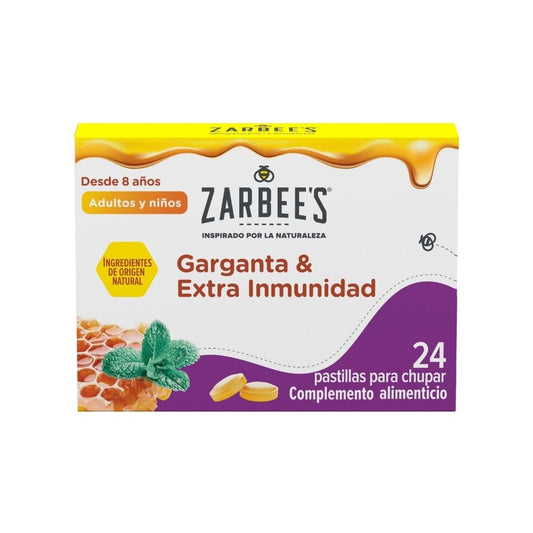 Zarbees Pastillas para Chupar Garganta 24 Comprimidos-1