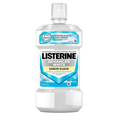 LISTERINE Advanced White Enjuague Bucal Sabor Suave 500ml-13