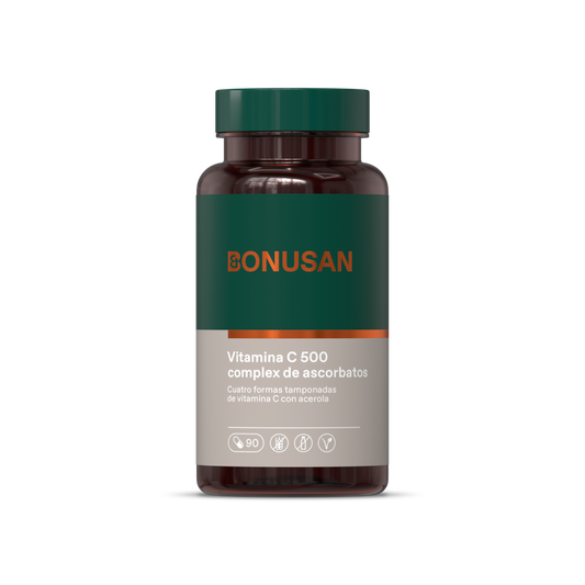 Bonusan Vitamina C 500 Complejo De Ascorbatos 90 Cápsulas