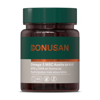 Bonusan Omega-3 Msc Aceite De Krill 60 Cápsulas De Gelatina