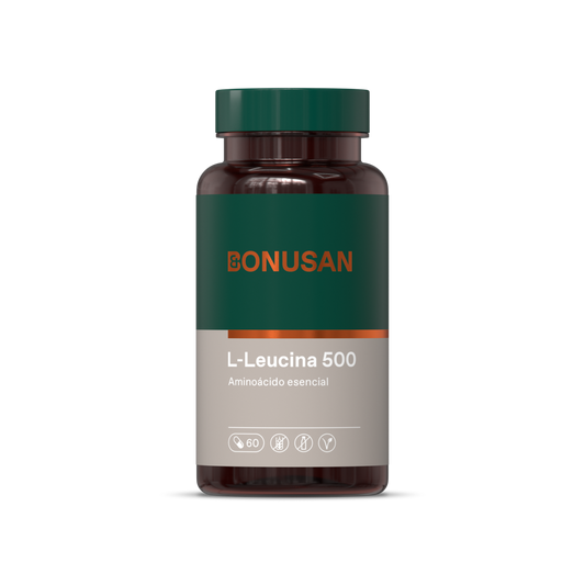 Bonusan L-Leucina 500 Mg 60 Cápsulas