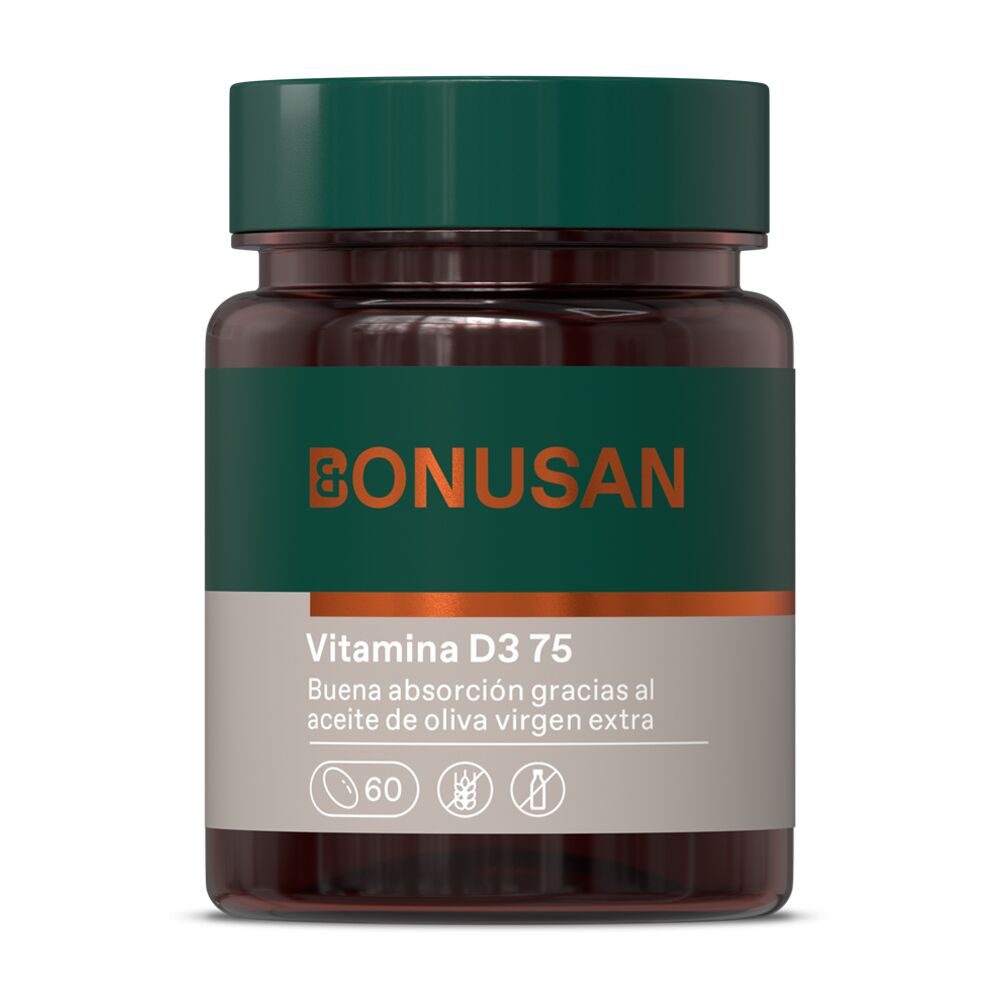 Bonusan Vitamina D3 75 Mcg / 3000 Ui 60 Cápsulas De Gel