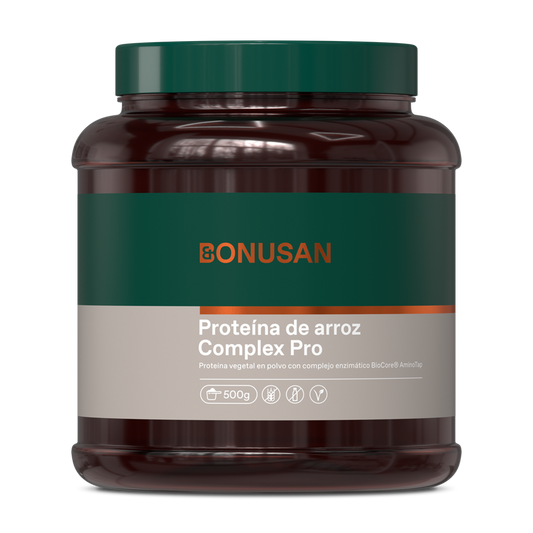 BONUSAN Proteína de Arroz en Polvo Plus (Sabor Vainilla) 500g
