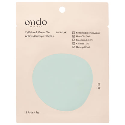 Ondo Beauty 36.5 Caffeine & Green Tea Antioxidant Eye Patches 2 uds-1