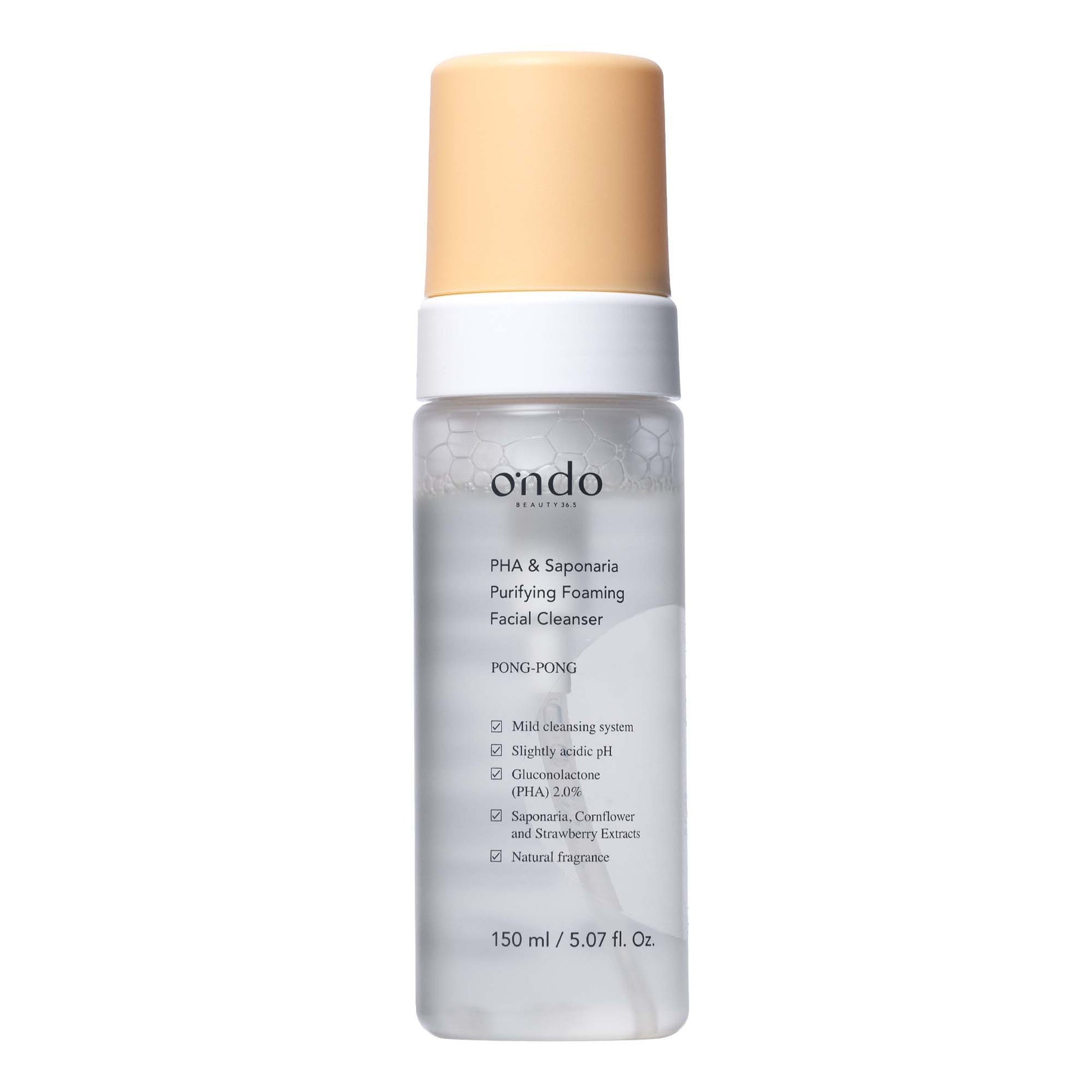 Ondo Beauty 36.5 PHA & Saponaria Purifying Foaming Cleanser 150 ml-1