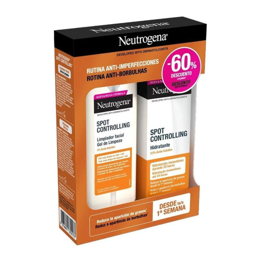 NEUTROGENA Hydratant Anti-taches Sans Huile 50 ml + Nettoyant Visage 200 ml