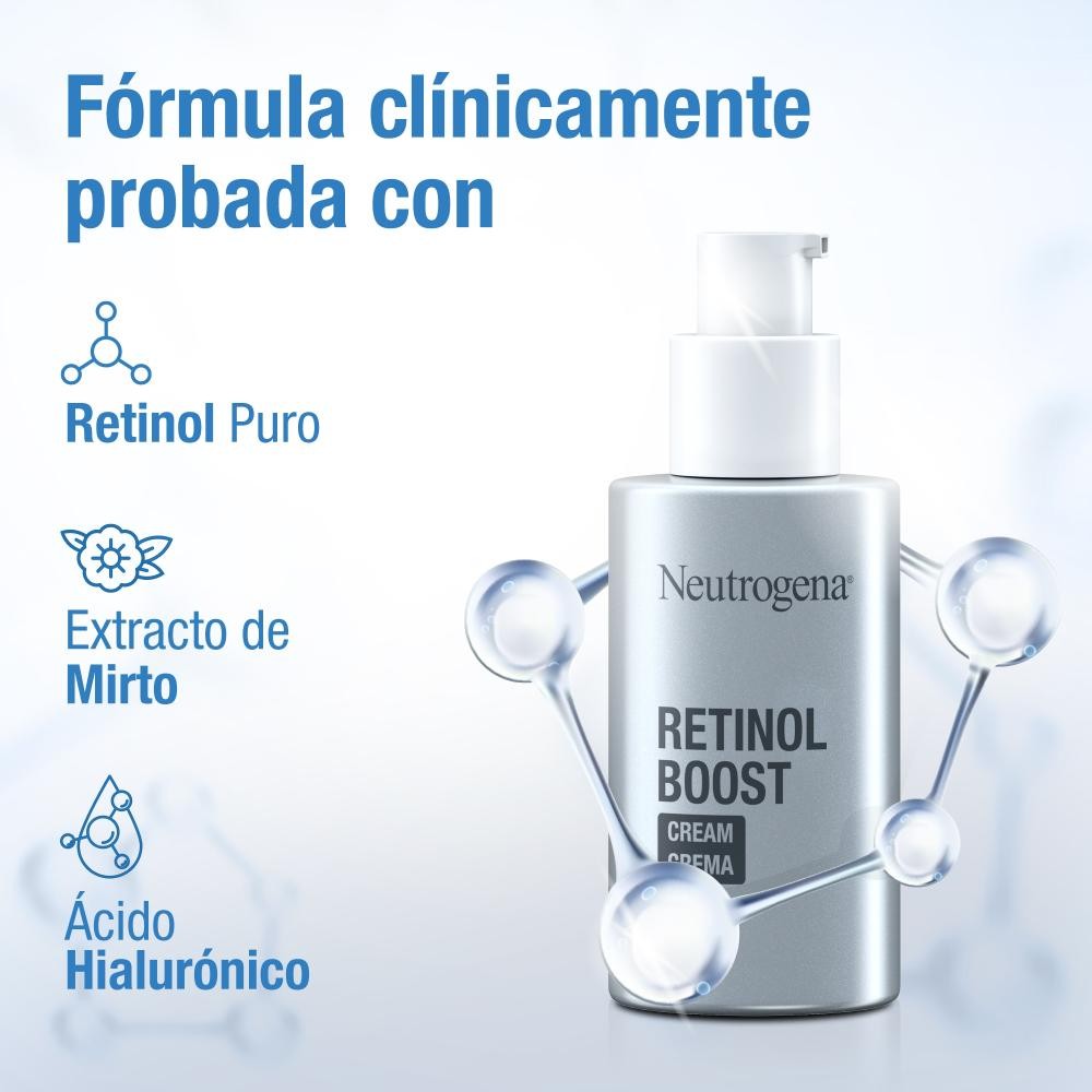 NEUTROGENA Retinol Boost Crema Facial 0,1% Retinol Puro 50ml-10