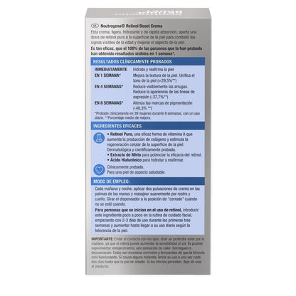 NEUTROGENA Retinol Boost Crema Facial 0,1% Retinol Puro 50ml-15