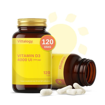 Vittalogy Vitamin D3 4000 UI 3x120 Cápsulas【PACK AHORRO】-3