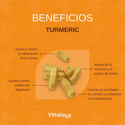 Vittalogy Cúrcuma Turmeric 120 Cápsulas-4