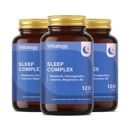 Vittalogy Sleep Complex 3x120 cápsulas【PACK AHORRO】-1