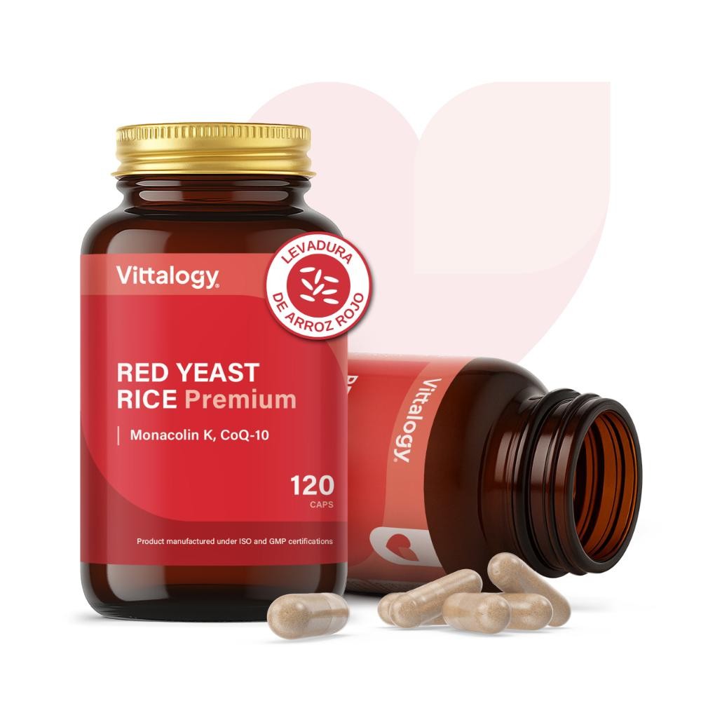 Vittalogy Levadura de Arroz Rojo Red Yeast Rice Premium 120 Cápsulas-2
