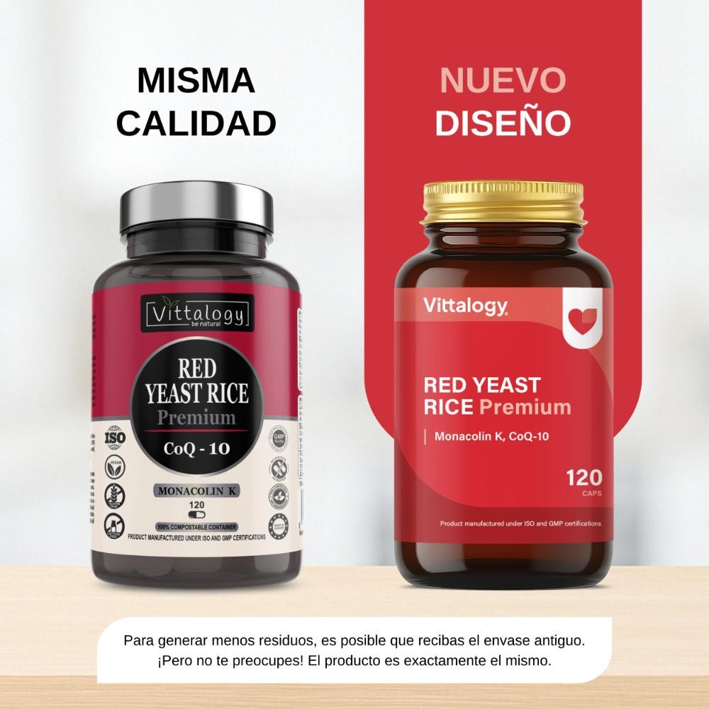 Vittalogy Levadura de Arroz Rojo Red Yeast Rice Premium 120 Cápsulas-3