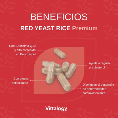 Vittalogy Levadura de Arroz Rojo Red Yeast Rice Premium 120 Cápsulas-4