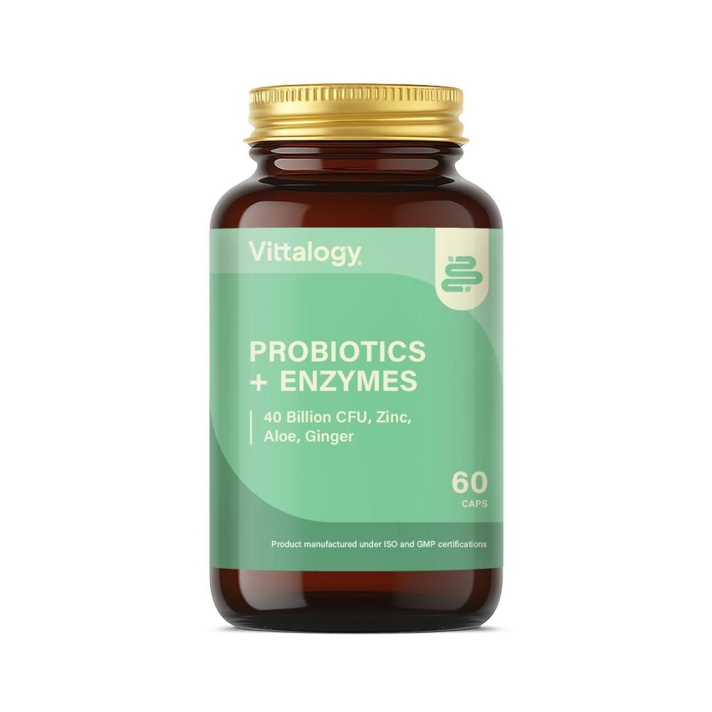 Vittalogy Probiotics + Enzymes 60 Comprimidos-1