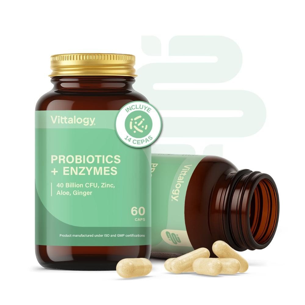 Vittalogy Probiotics + Enzymes 2x60 Comprimidos【PACK AHORRO】-3