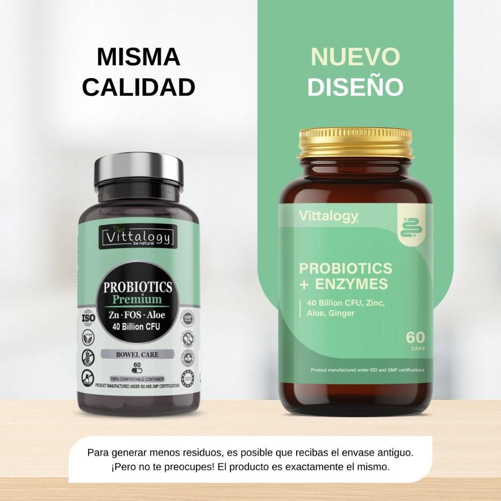 Vittalogy Probiotics + Enzymes 2x60 Comprimidos【PACK AHORRO】-4