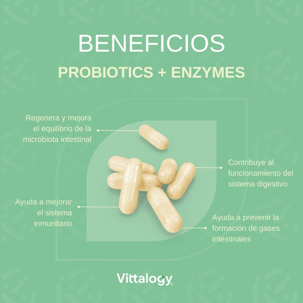 Vittalogy Probiotics + Enzymes 3x60 Comprimidos【PACK AHORRO】-5